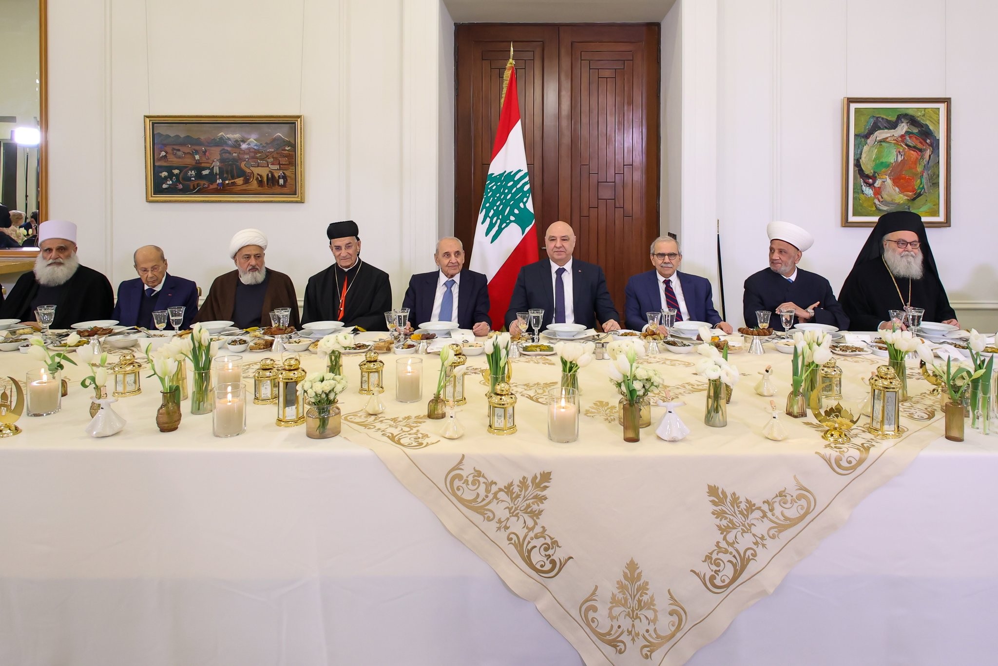 مأدبة الإفطار في قصر بعبدا